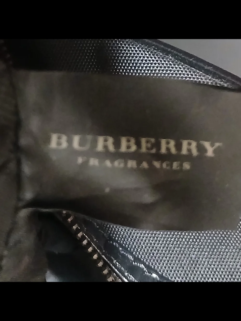 Burberry Black Canvas Travel Backpack with Front Zip Pocket